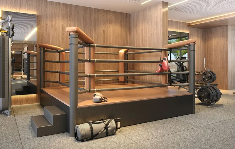 Academia com Ring Box do Epic Golf Residence